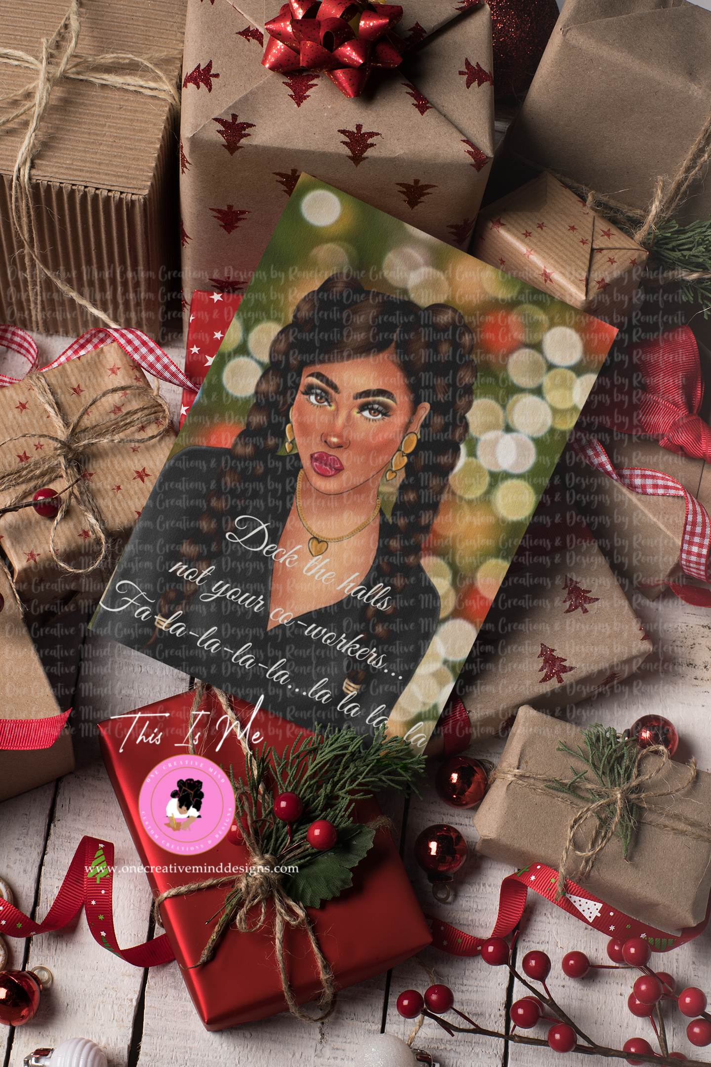 Deck The Halls (Greeting Card) Blank