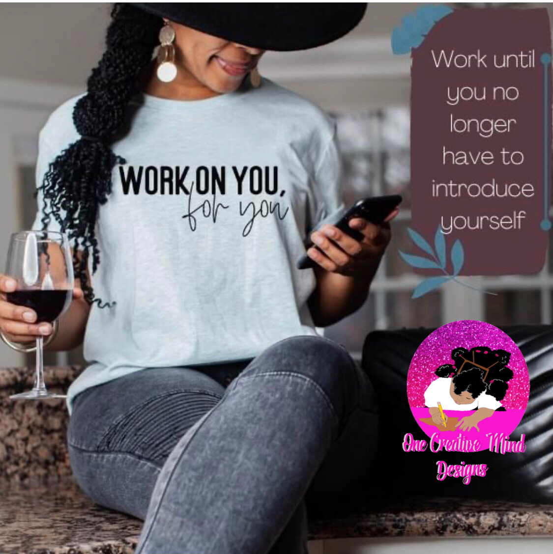 Work on you-Grey Tee