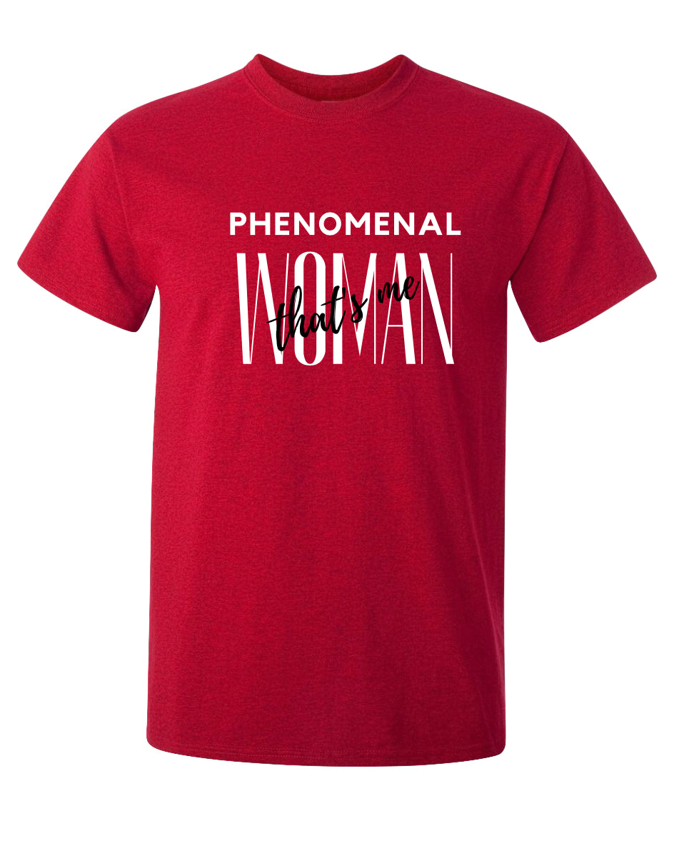 Phenomenal Woman Sisterhood Colors Red