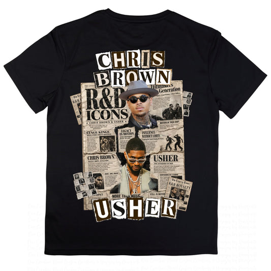 R&B Brown Print