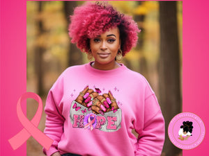 Hope Hands SWEATSHIRT Breast Cancer Awareness Sweatshirt