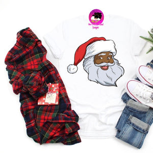 Black Santa Shirt  ADULT