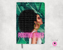 Load image into Gallery viewer, Positive Vibes Faux-Leather Journal
