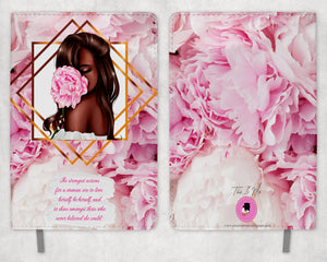 Peony Lady Leather Journal