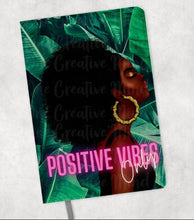 Load image into Gallery viewer, Positive Vibes Faux-Leather Journal
