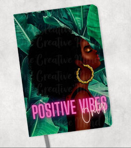 Positive Vibes Faux-Leather Journal