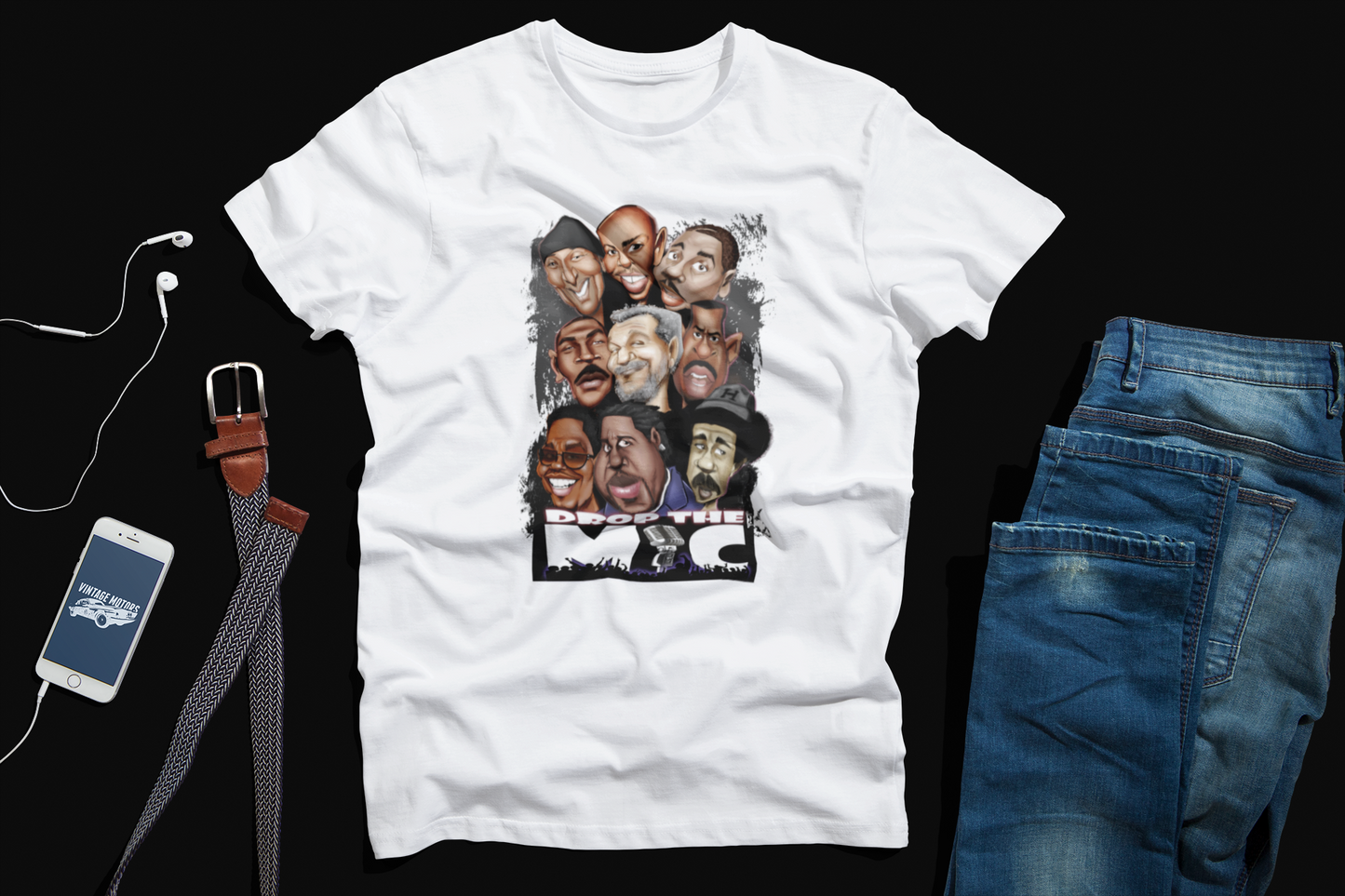 COMIC GREATS CARICATURE TEE