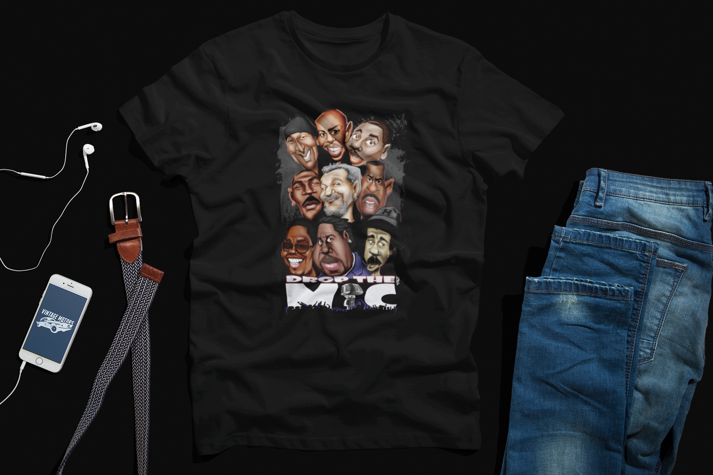 COMIC GREATS CARICATURE TEE